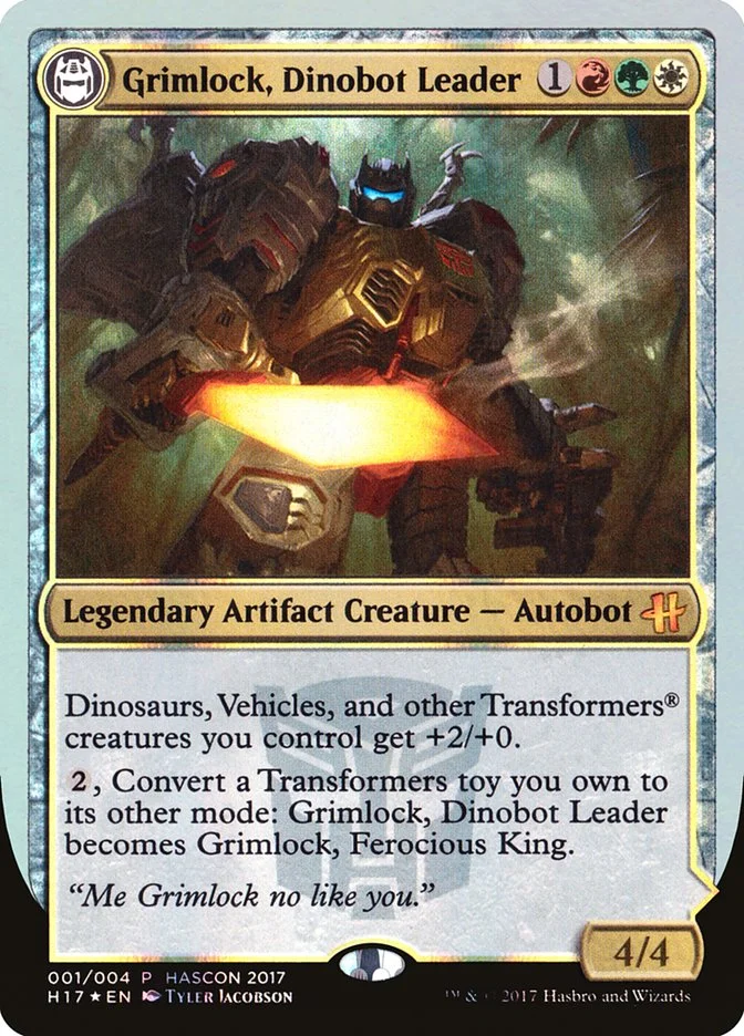 Grimlock, Dinobot Leader // Grimlock, Ferocious King 「H17/1」「EN」