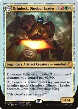 Grimlock, Dinobot Leader // Grimlock, Ferocious King 「H17/1」「EN」