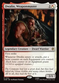 Dwalin, Weaponmaster #154 · Magic: The Gathering