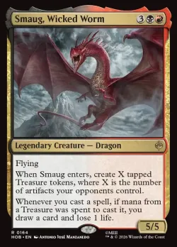 Smaug, Wicked Worm #164 · Magic: The Gathering