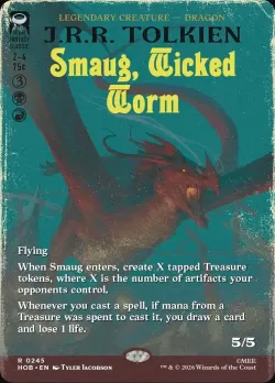 Smaug, Wicked Worm #245 · Magic: The Gathering