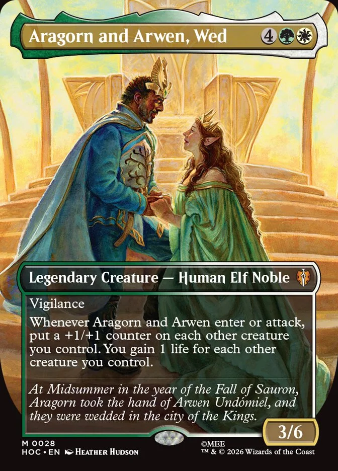 Aragorn and Arwen, Wed 「HOC/28」「EN」
