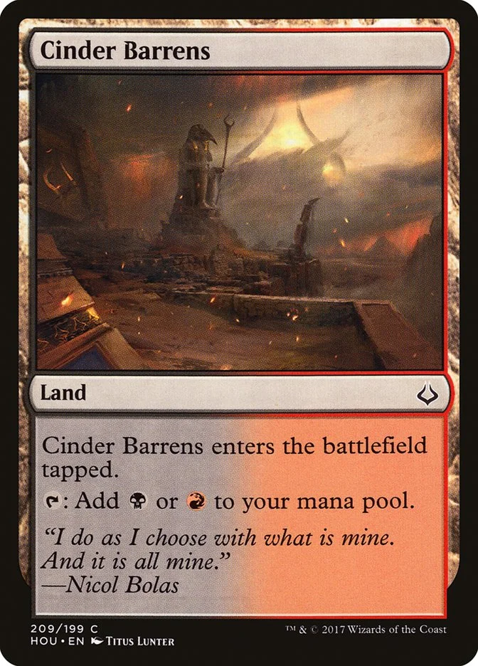 Cinder Barrens 「HOU/209」「EN」