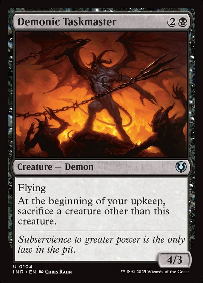 Demonic Taskmaster 「INR/104」「EN」