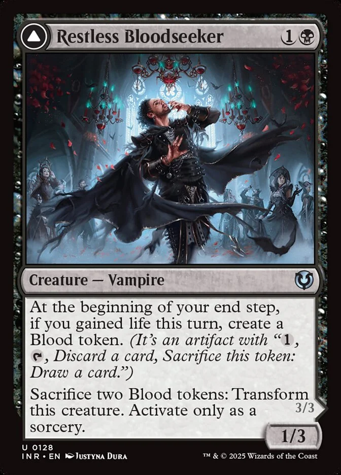 Restless Bloodseeker // Bloodsoaked Reveler 「INR/128」「EN」
