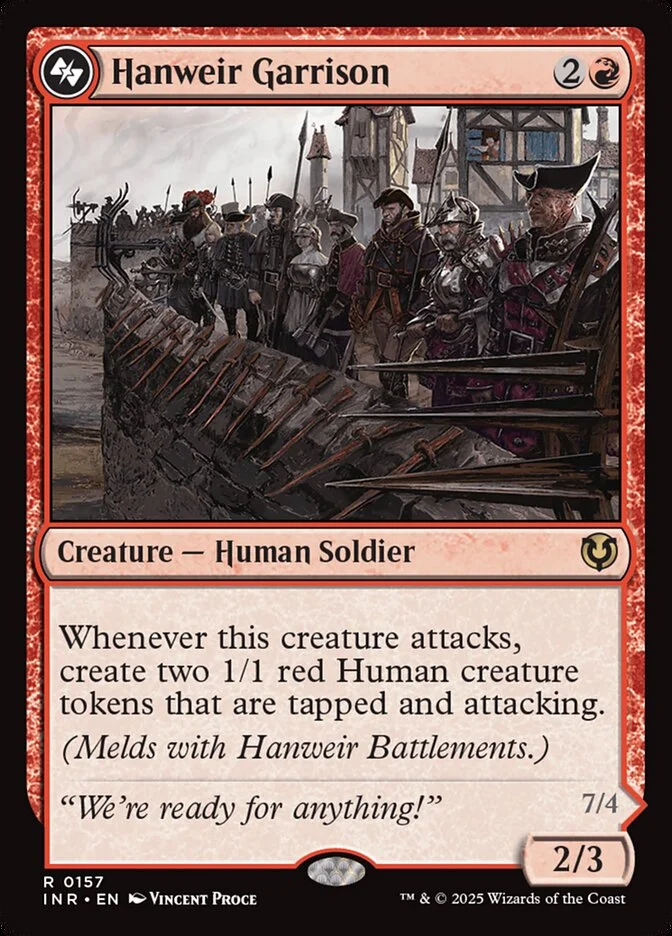 Hanweir Garrison 「INR/157」「EN」