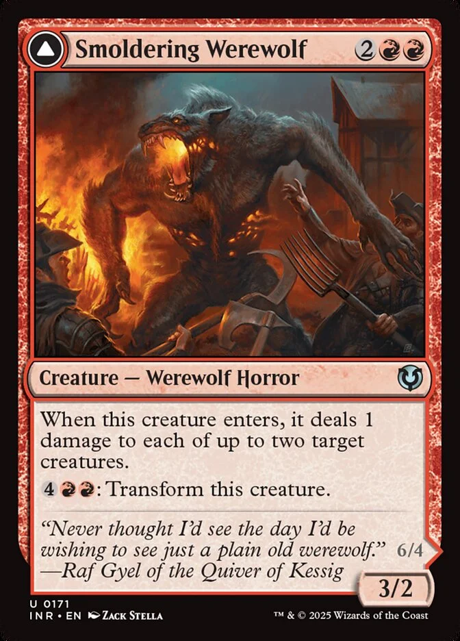 Smoldering Werewolf // Erupting Dreadwolf 「INR/171」「EN」