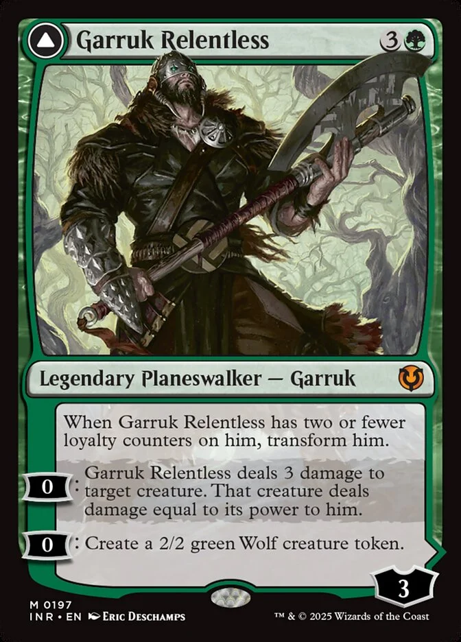 Garruk Relentless // Garruk, the Veil-Cursed 「INR/197」「EN」