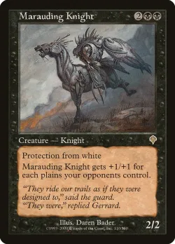 Marauding Knight #110 · Magic: The Gathering