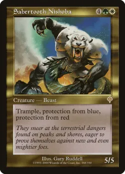 Sabertooth Nishoba #268 · Magic: The Gathering