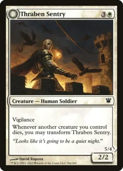 Thraben Sentry // Thraben Militia #38 · Magic: The Gathering