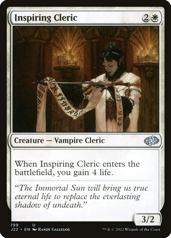 Inspiring Cleric 「J22/199」「EN」