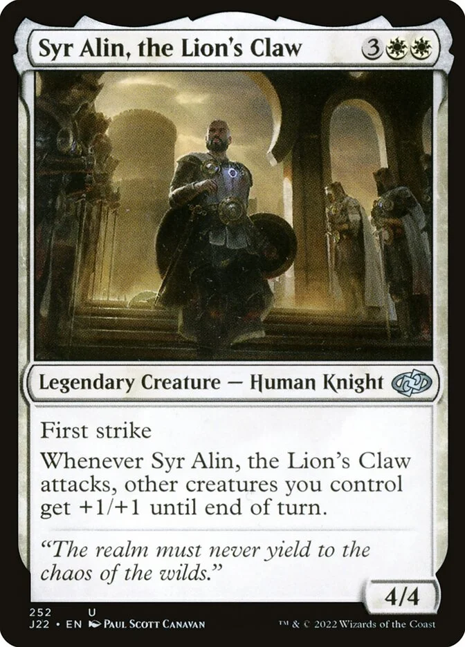 Syr Alin, the Lion's Claw 「J22/252」「EN」