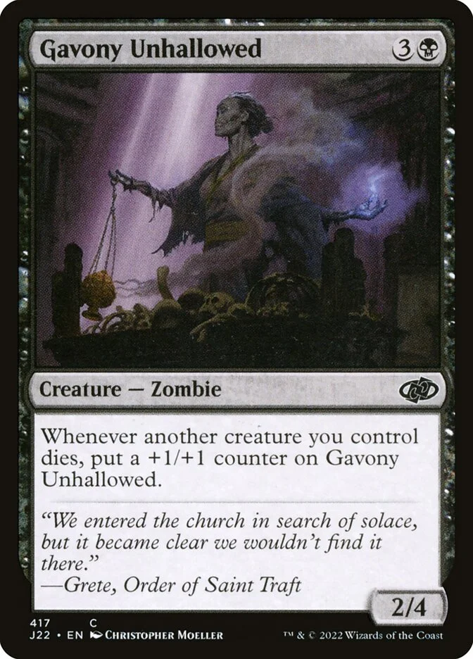 Gavony Unhallowed 「J22/417」「EN」