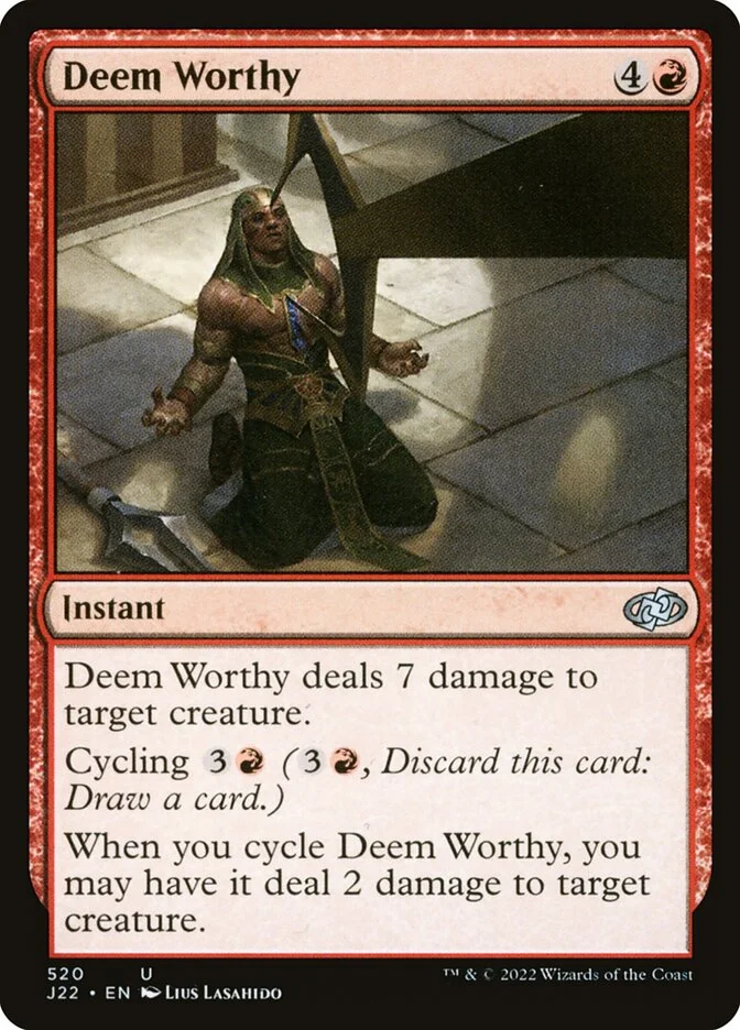 Deem Worthy 「J22/520」「EN」