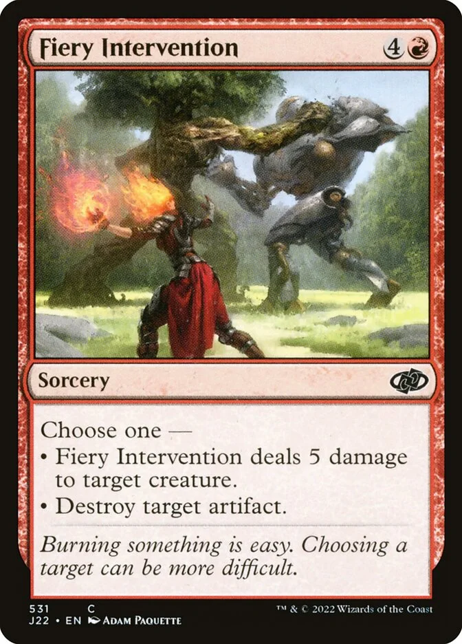 Fiery Intervention 「J22/531」「EN」