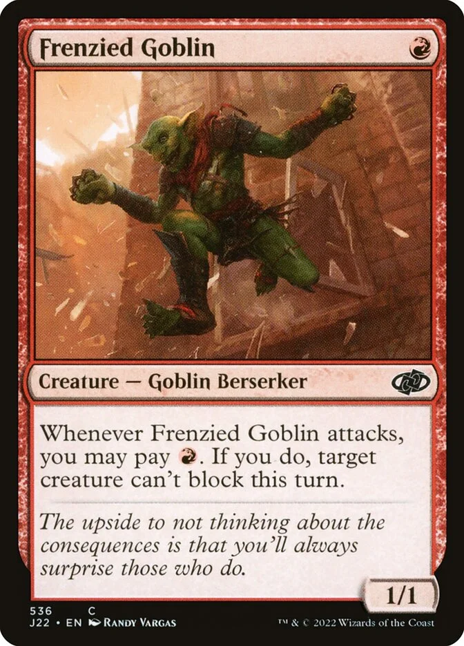 Frenzied Goblin 「J22/536」「EN」