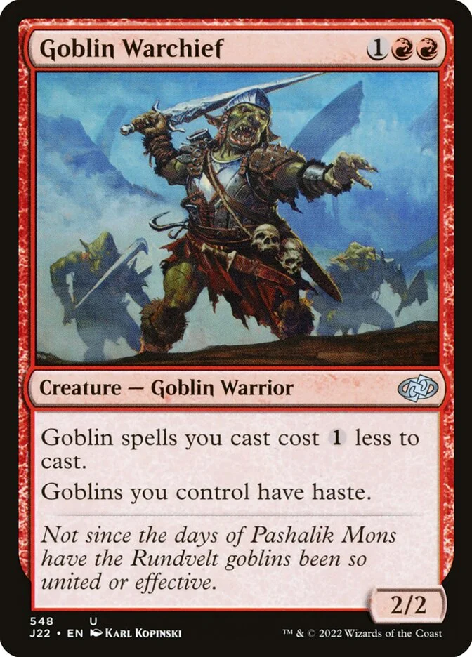 Goblin Warchief 「J22/548」「EN」