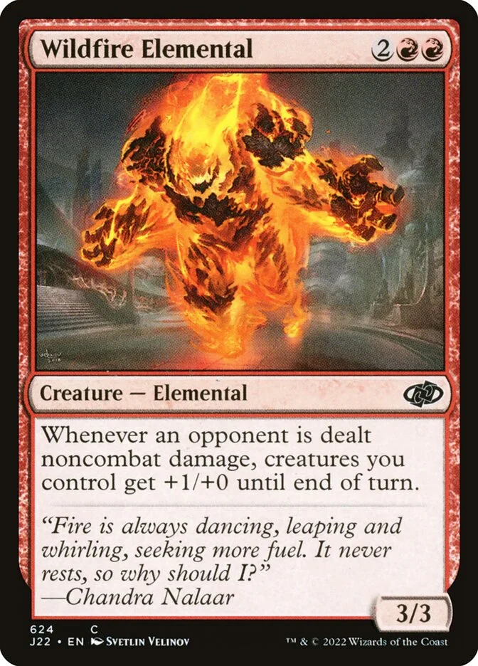 Wildfire Elemental 「J22/624」「EN」