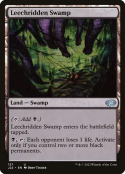 Leechridden Swamp #137 · Magic: The Gathering