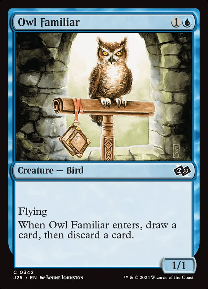 Owl Familiar 「J25/342」「EN」