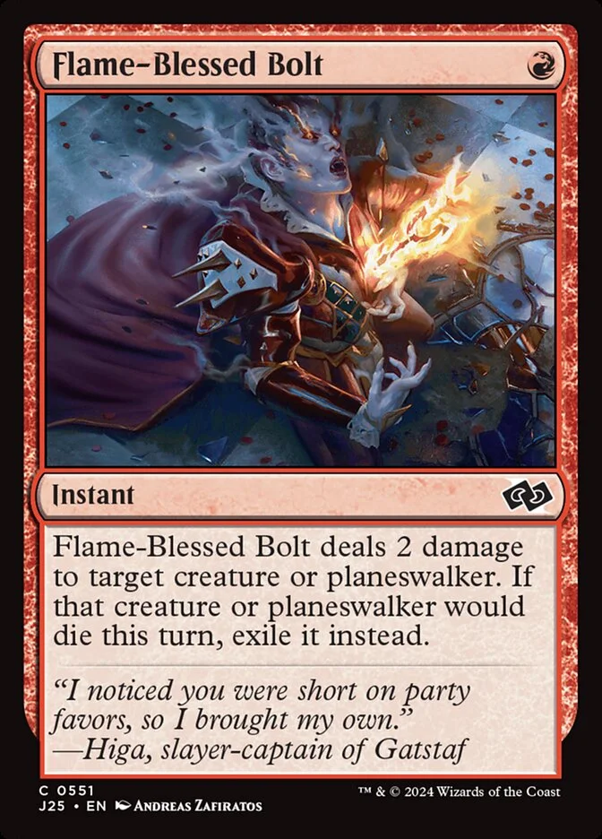 Flame-Blessed Bolt 「J25/551」「EN」
