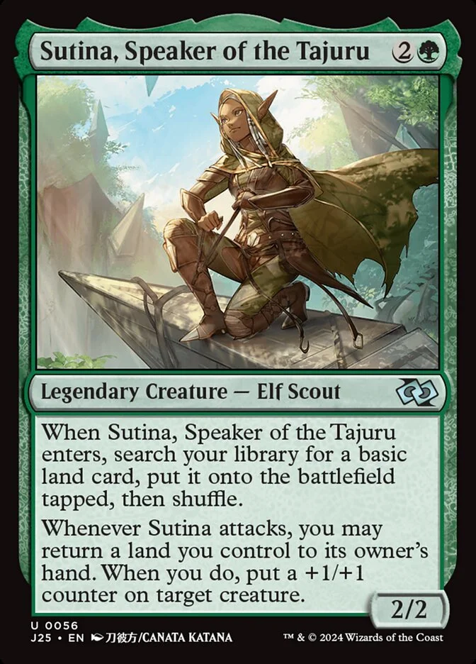 Sutina, Speaker of the Tajuru 「J25/56」「EN」