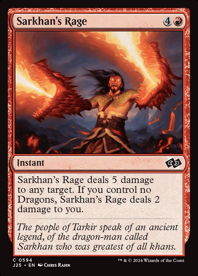 Sarkhan's Rage 「J25/594」「EN」