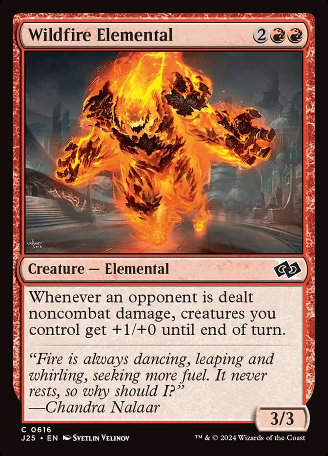Wildfire Elemental 「J25/616」「EN」