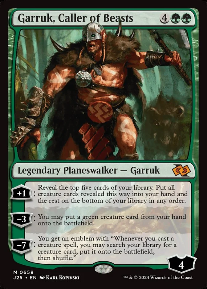 Garruk, Caller of Beasts 「J25/659」「EN」
