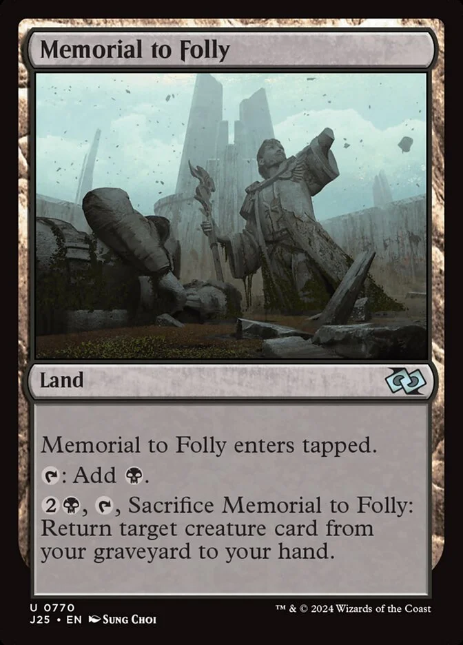 Memorial to Folly 「J25/770」「EN」
