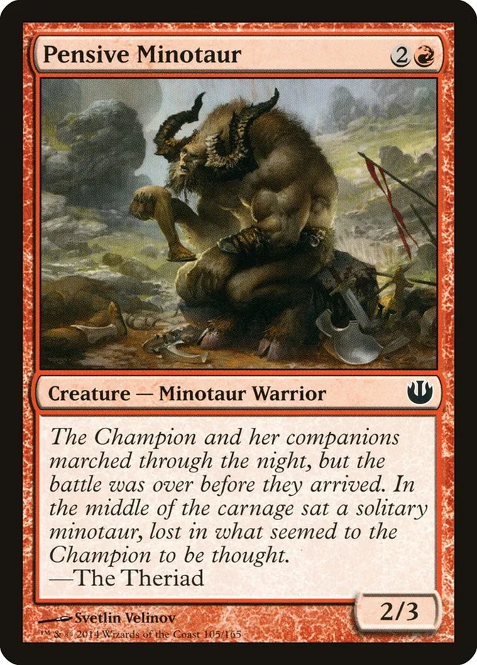 Pensive Minotaur 「JOU/105」「EN」