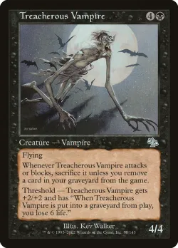 Treacherous Vampire #75 · Magic: The Gathering
