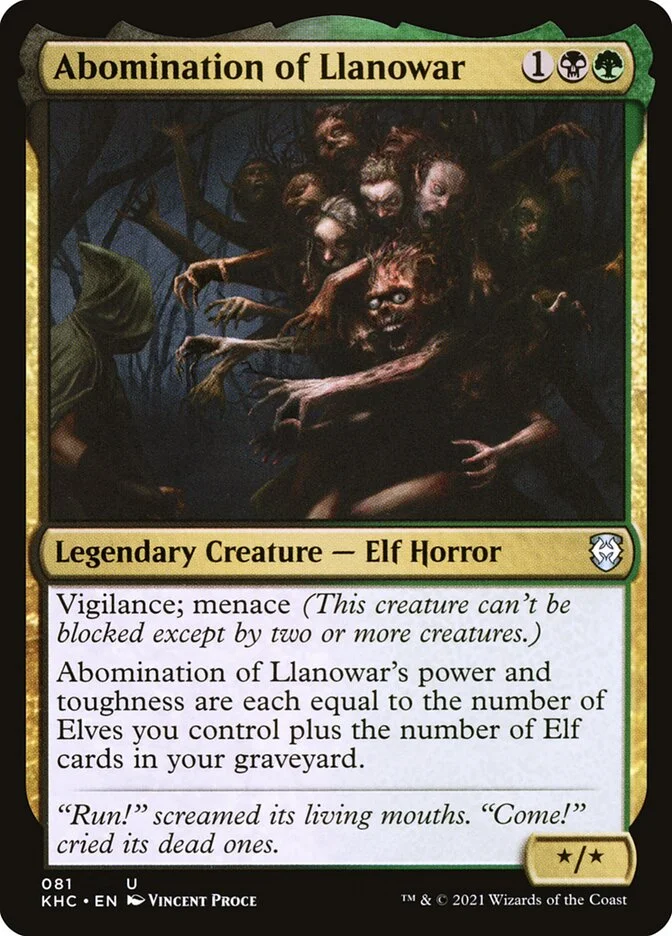 Abomination of Llanowar 「KHC/81」「EN」