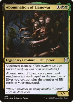 Abomination of Llanowar 「KHC/81」「EN」