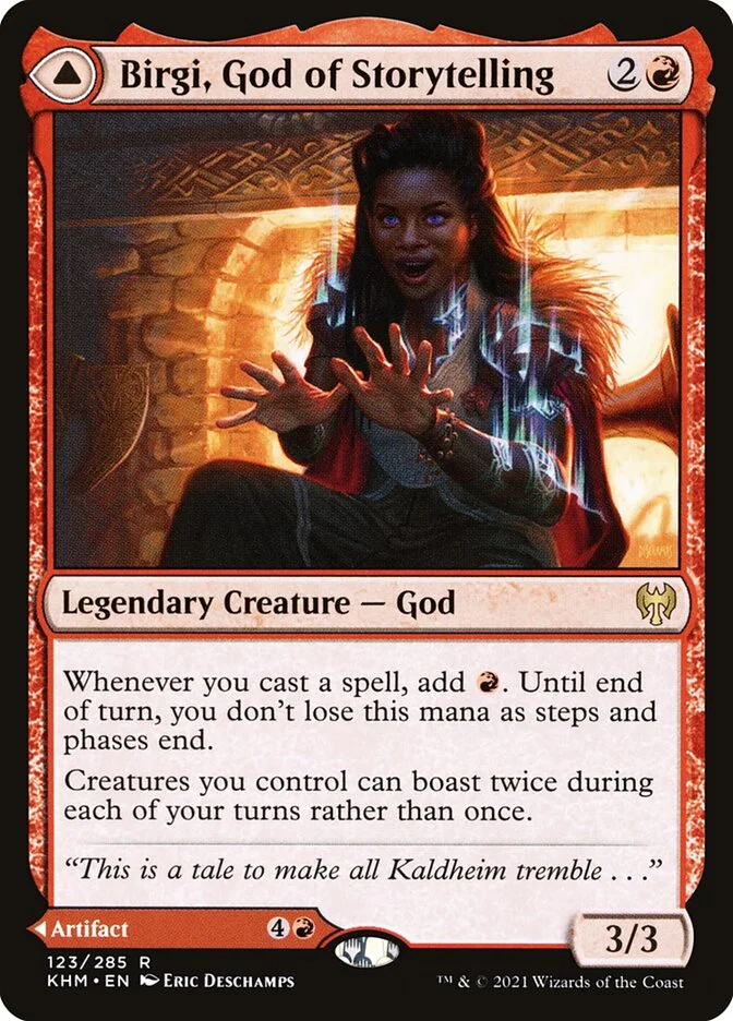 Birgi, God of Storytelling // Harnfel, Horn of Bounty 「KHM/123」「EN」