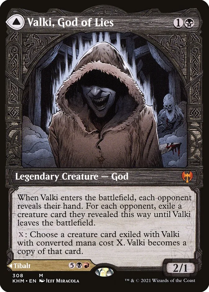 Valki, God of Lies // Tibalt, Cosmic Impostor 「KHM/308」「EN」