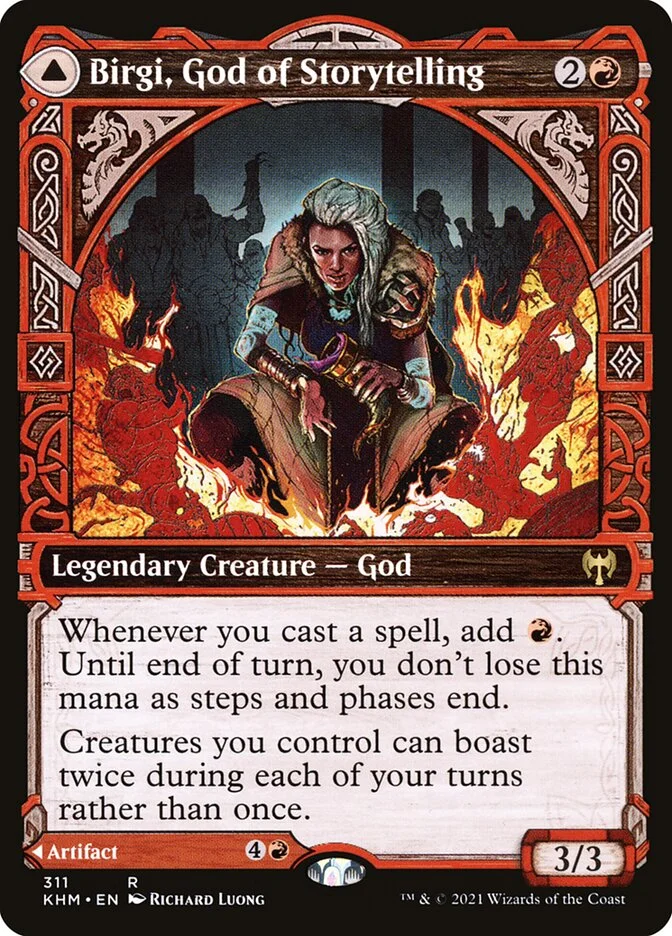Birgi, God of Storytelling // Harnfel, Horn of Bounty 「KHM/311」「EN」