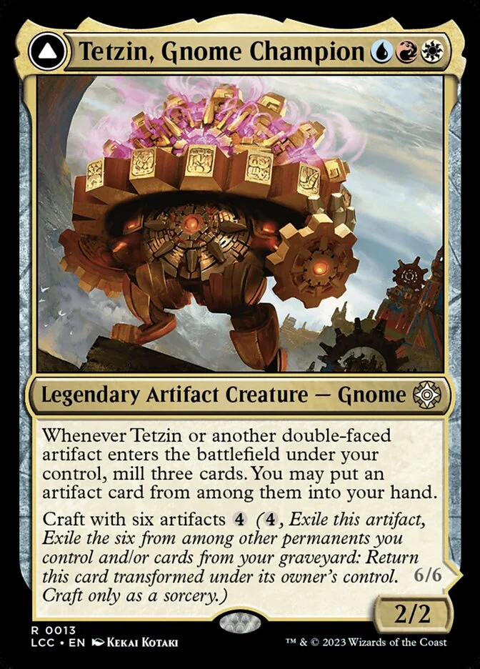 Tetzin, Gnome Champion // The Golden-Gear Colossus 「LCC/13」「EN」