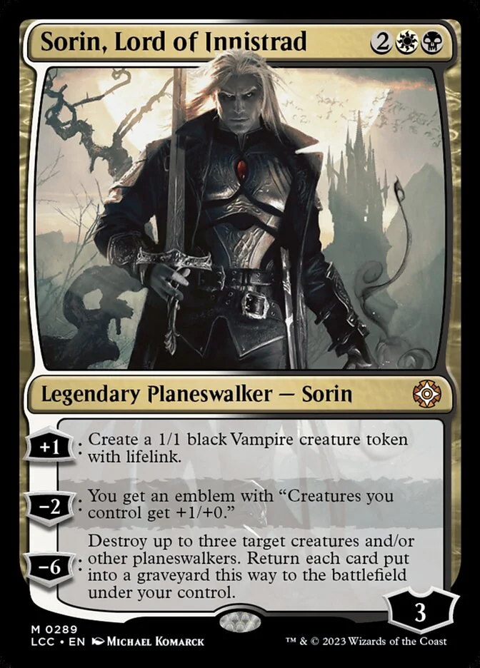 Sorin, Lord of Innistrad 「LCC/289」「EN」