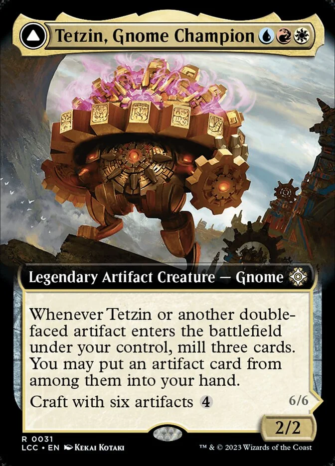 Tetzin, Gnome Champion // The Golden-Gear Colossus 「LCC/31」「EN」