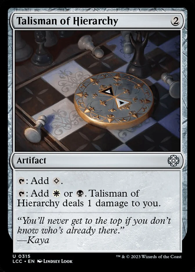 Talisman of Hierarchy 「LCC/315」「EN」