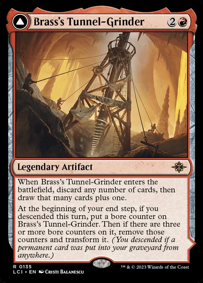 Brass's Tunnel-Grinder // Tecutlan, the Searing Rift 「LCI/135」「EN」