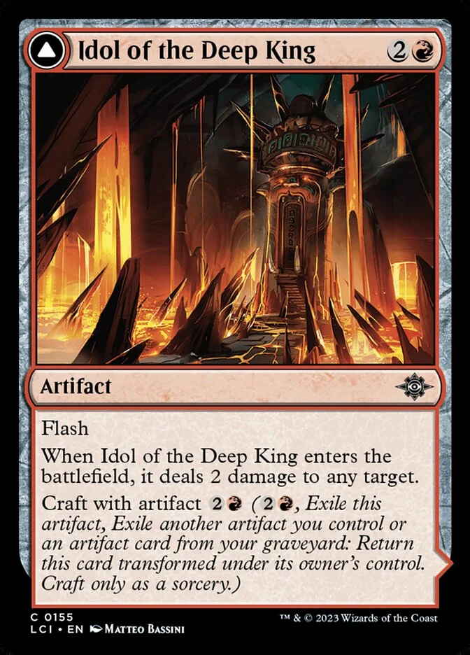 Idol of the Deep King // Sovereign's Macuahuitl 「LCI/155」「EN」