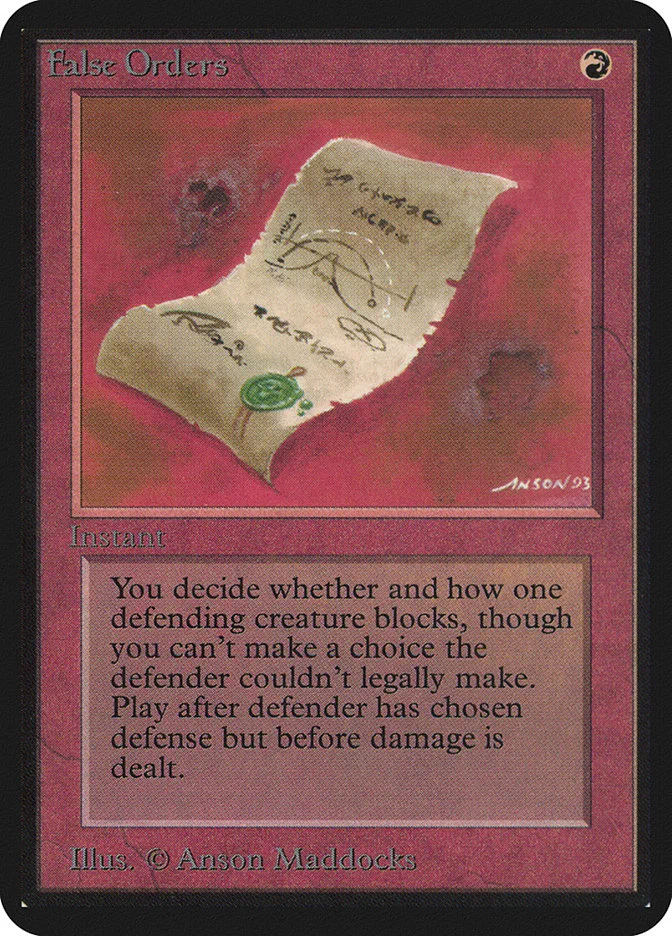 False Orders 「LEA/147」「EN」
