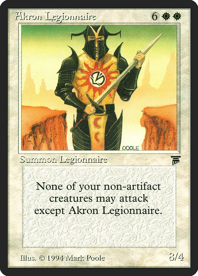 Akron Legionnaire 「LEG/1」「EN」