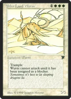 Elder Land Wurm #11 · Magic: The Gathering