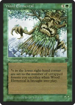 Wood Elemental #215 · Magic: The Gathering