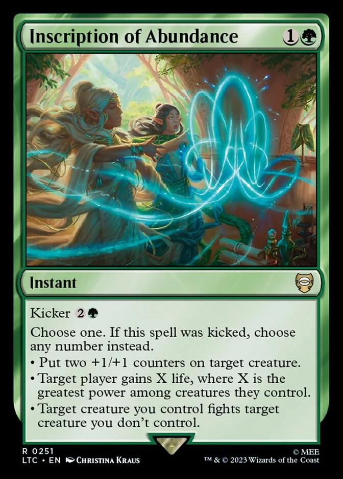 Inscription of Abundance 「LTC/251」「EN」