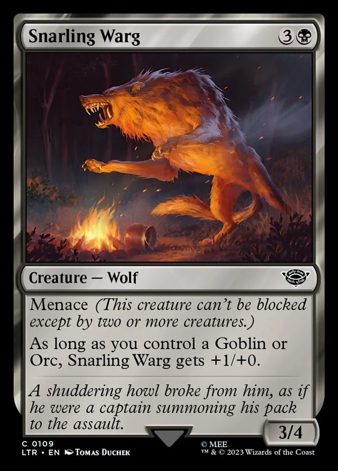 Snarling Warg 「LTR/109」「EN」